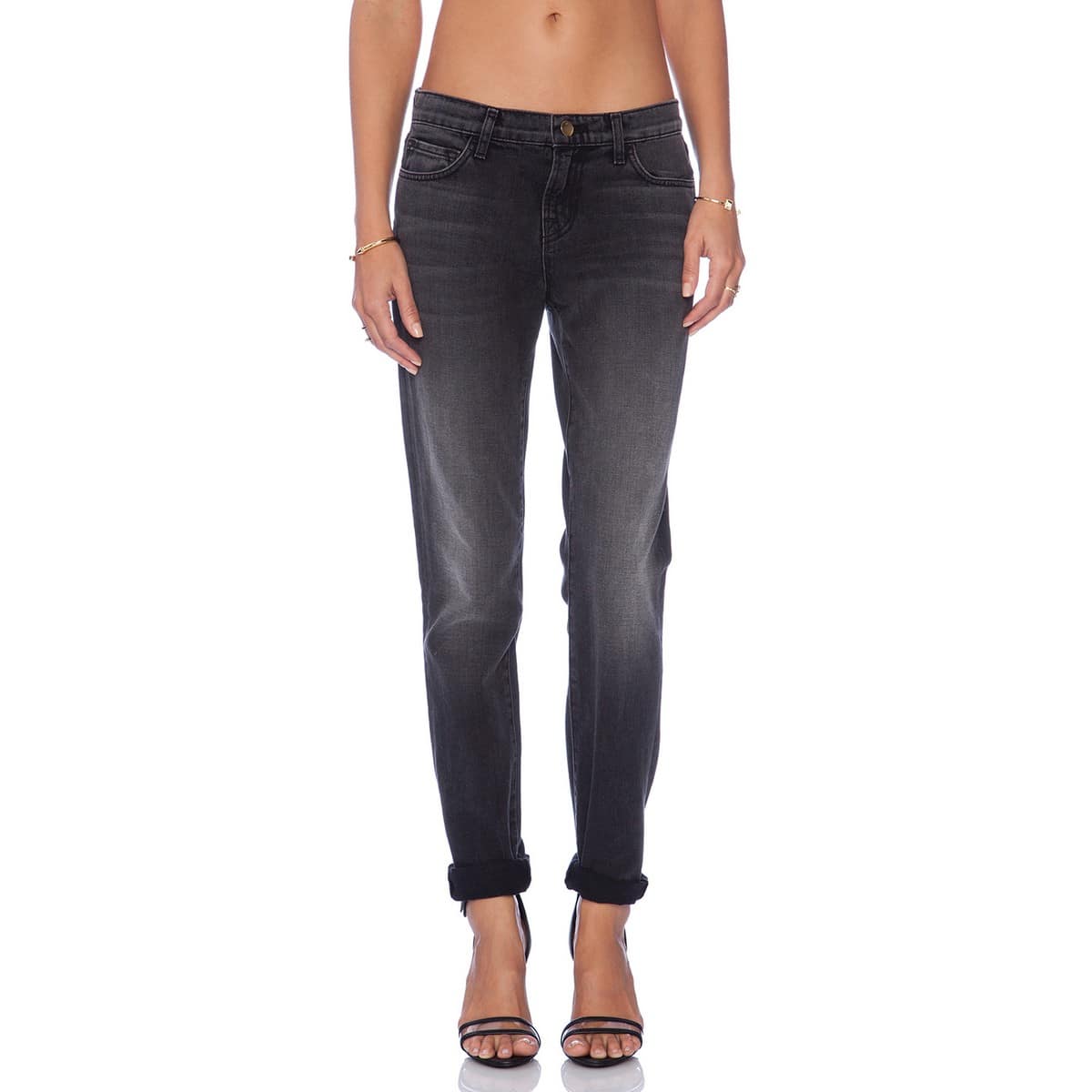 J Brand • zwarte Jake Low Rise Slim Boyfriend jeans