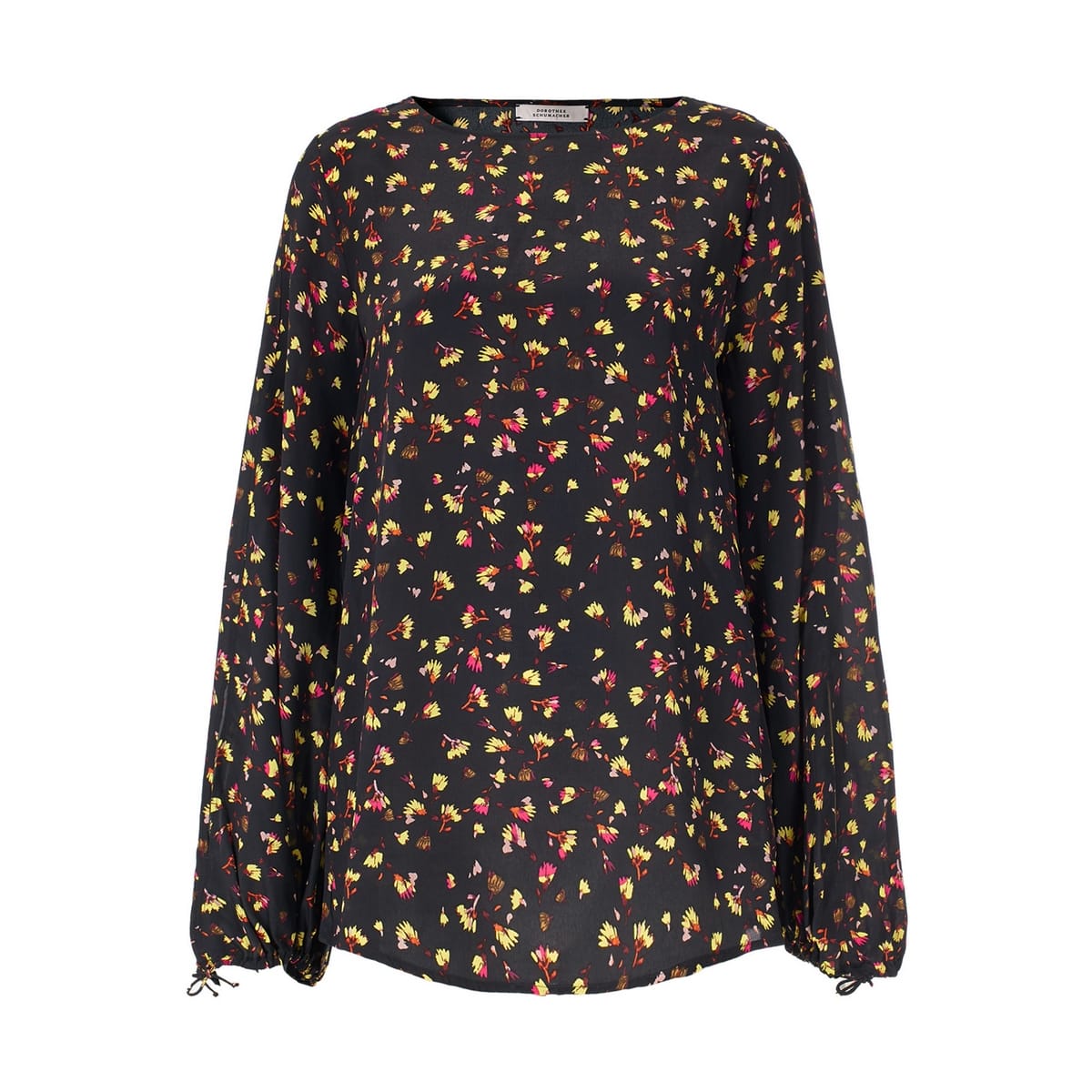 Dorothee Schumacher • zwarte blouse met bloemen