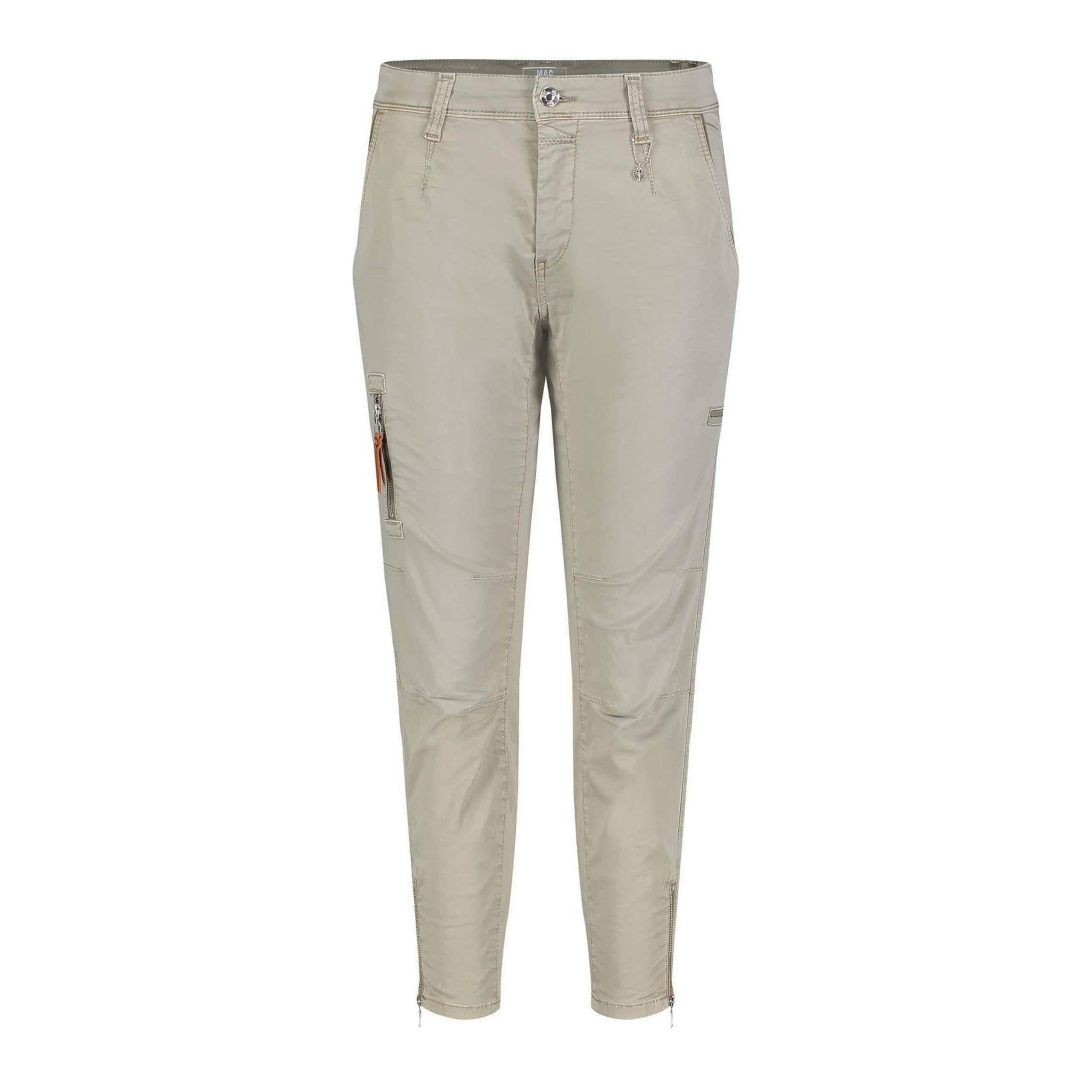 MAC • RICH cargo cotton broek in light vintage green