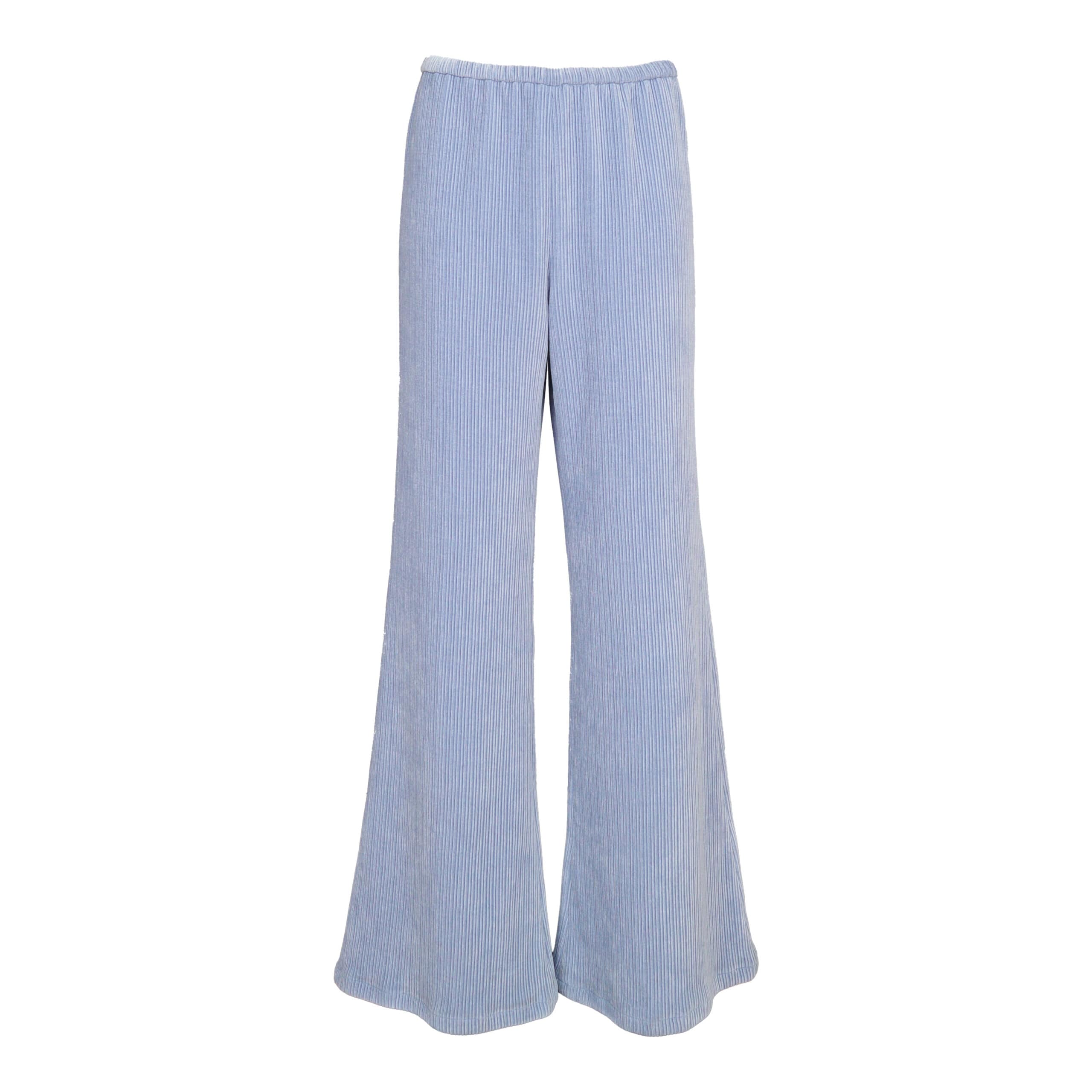 Forte_Forte • ribfluwelen pantalon in sky