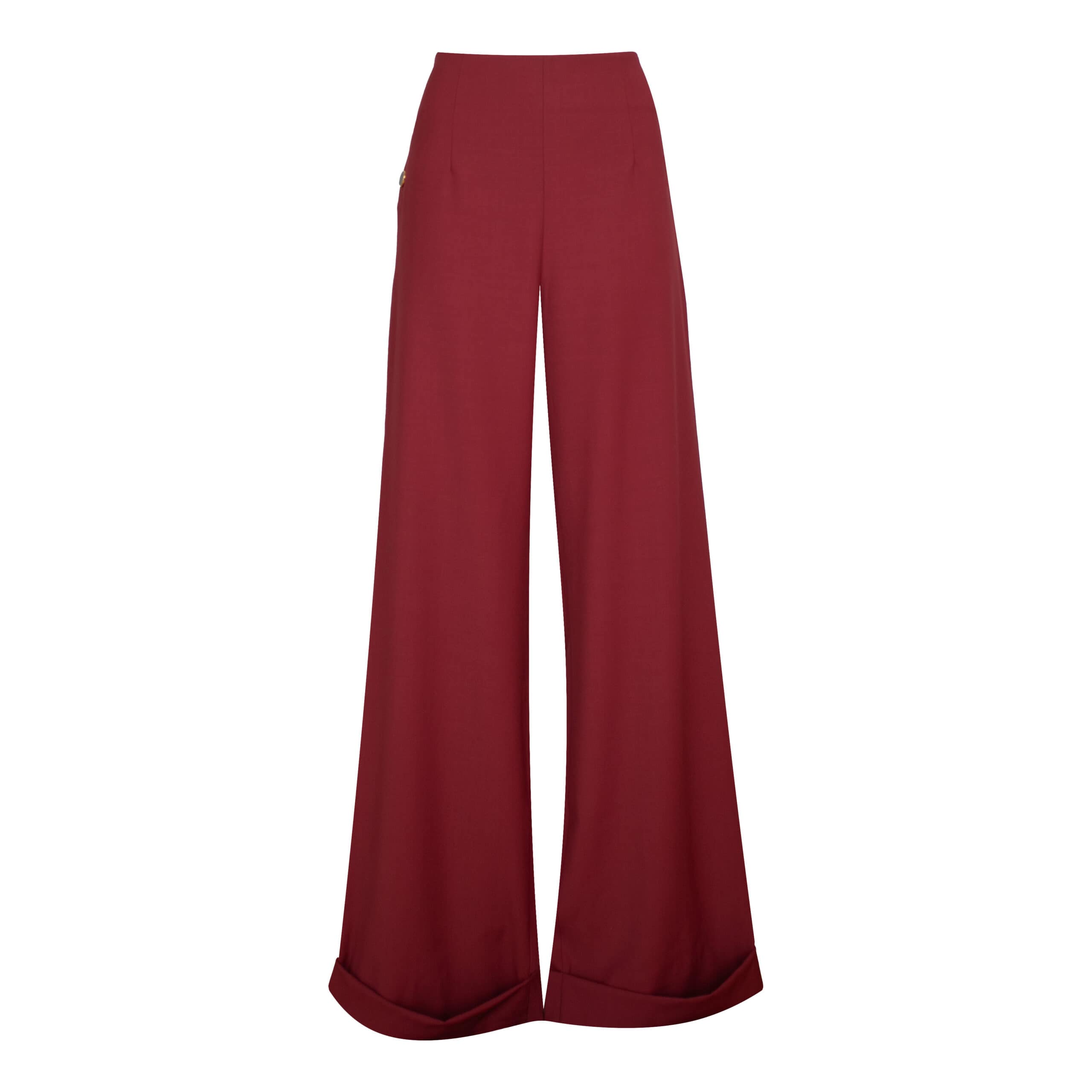 L'autre chose • wollen pantalon in bordeaux
