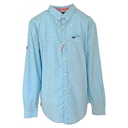 Superdry • blauw regular fit overhemd met motief