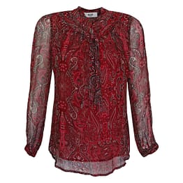 Moliin • rode blouse met paisley motief