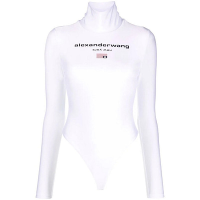 AlexanderWang.T • witte body met logo