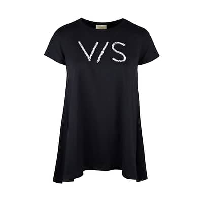 Verysimple • zwart t-shirt met v/s