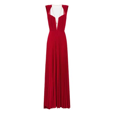 Elisabetta Franchi • rode jurk met open rug