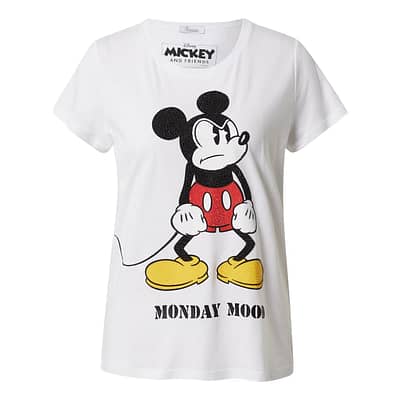 Princess goes Hollywood • wit t-shirt met Mickey in monday mood