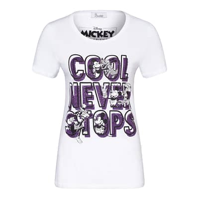 Princess goes Hollywood • wit t-shirt cool never stops