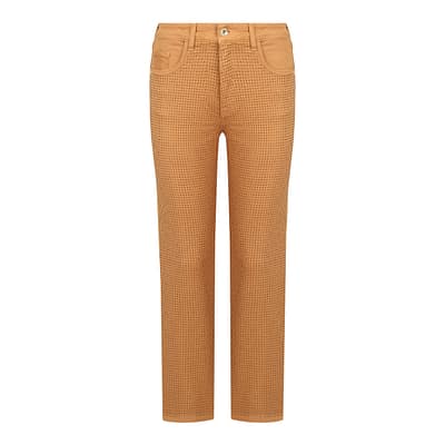 Patrizia Pepe • bruine jeans met steentjes