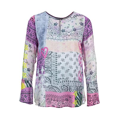 Frogbox • roze blouse met patch print