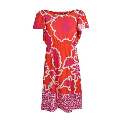 Verysimple • korte oranje roze jurk