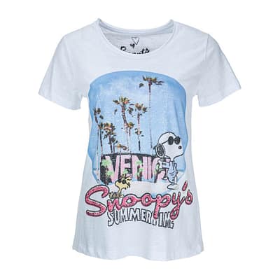 Frogbox • wit t-shirt Snoopy's summertime
