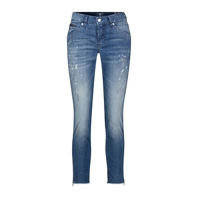 MAC • blauwe Rich Slim Chic glitter jeans