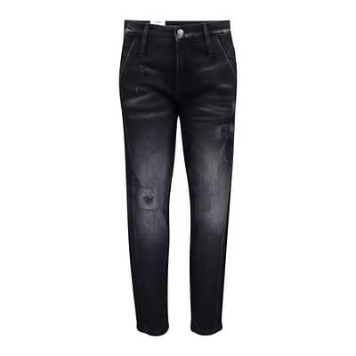 MAC • zwarte Boyfriend destroyed jeans