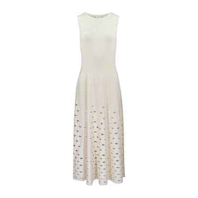 By Malene Birger • midi jurk in ecru
