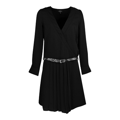 Nikkie • zwarte wikkeljurk River dress