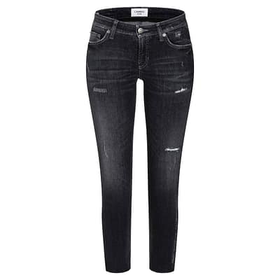 Cambio • zwarte destroyed jeans Liu Short