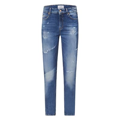 Cambio • blauwe Paris Cropped jeans destroyed