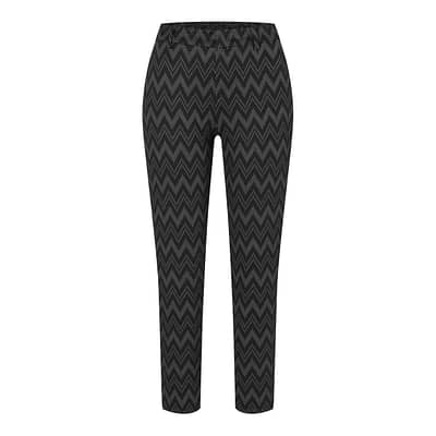 MAC • zwarte pantalon Claris zig zag