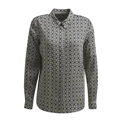 Milano Italy • zwarte blouse met motief