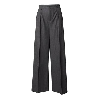 MAC • grijze pantalon Wideleg pleat