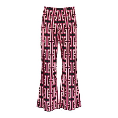 Liu Jo • flared zwart roze pantalon