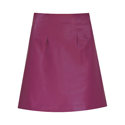 Skills & Genes • paarse faux leather rok