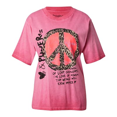Frogbox • roze t-shirt peace