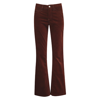 Cambio • bruine velvet pantalon flared