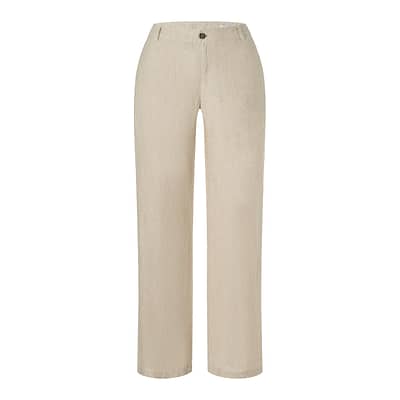 MAC • beige linnen Nora broek