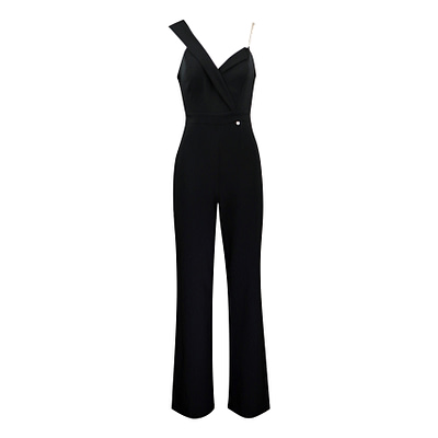 Rinascimento • zwarte jumpsuit one shoulder