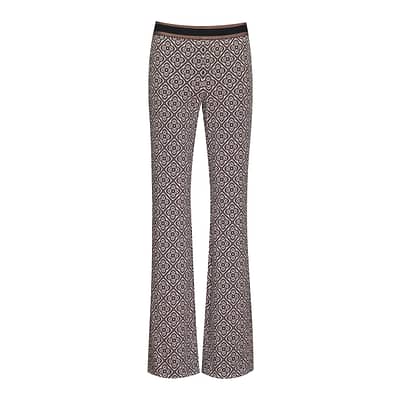 Cambio • Flower broek bruin ecru