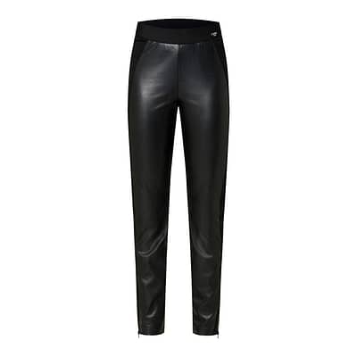 Cambio • zwarte faux leather Race broek