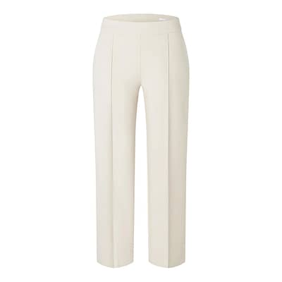 MAC • Chiara cropped broek in ecru