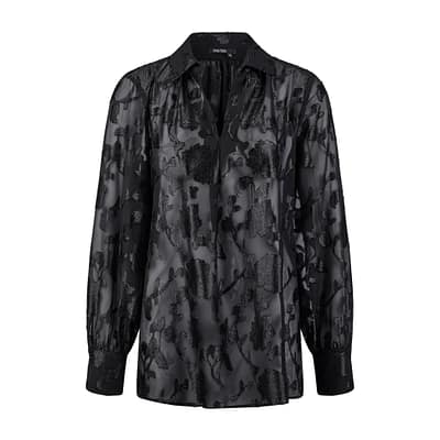 Marc Aurel • zwarte metallic blouse