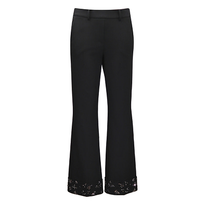 Cambio • zwarte Francoise cropped turnup pantalon