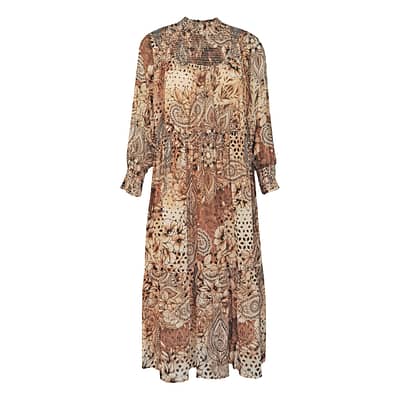 Princess goes Hollywood • bruine paisley jurk
