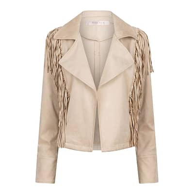 EsQualo • beige jasje met franjes