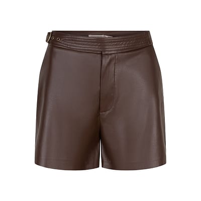 EsQualo • vegan leather shorts bruin