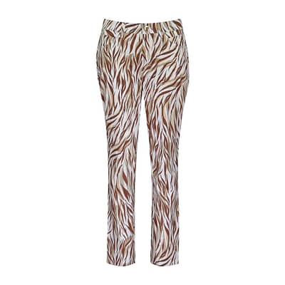 MAC • Melanie 7/8 broek bruin wit