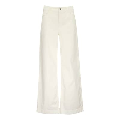 MAC • Wideleg pantalon off white