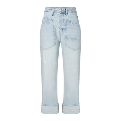 MAC • lichtblauwe Baggy straight jeans