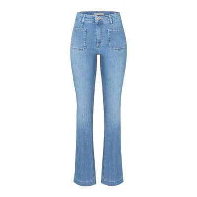 MAC • blauwe Boot smart pocket jeans
