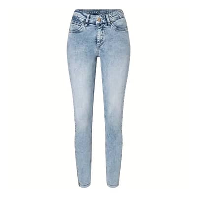 MAC • lichtblauwe Dream Skinny pearl galon jeans