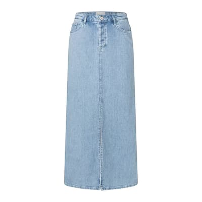 MAC • lichtblauwe Maxi skirt rok