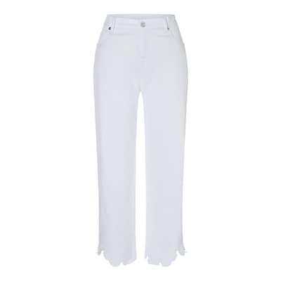 MAC • witte Chiara cropped flower broek