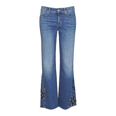 Cambio • blauwe Francesca jeans bloem