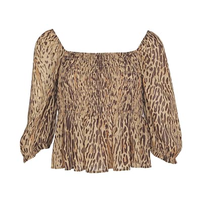 Liu Jo • bruine luipaard top