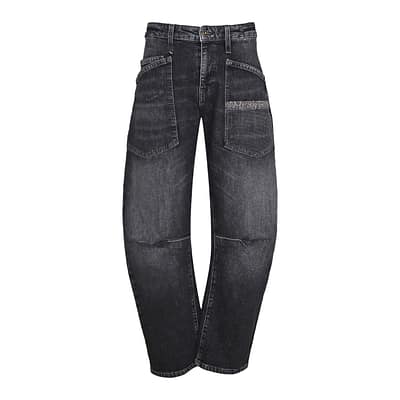 MAC • grijze Baggy glitter jeans