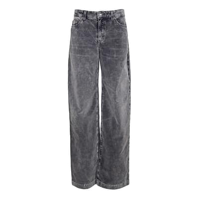 MAC • grijze velvet Maine broek